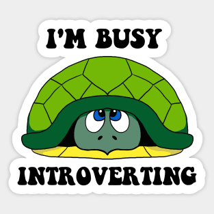 Introverted Turtle Sticker